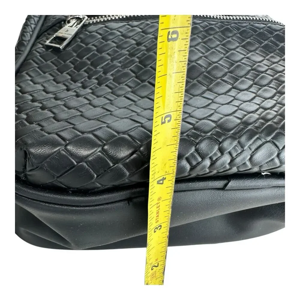 London Fog Bowery Medium Woven Backpack Black
